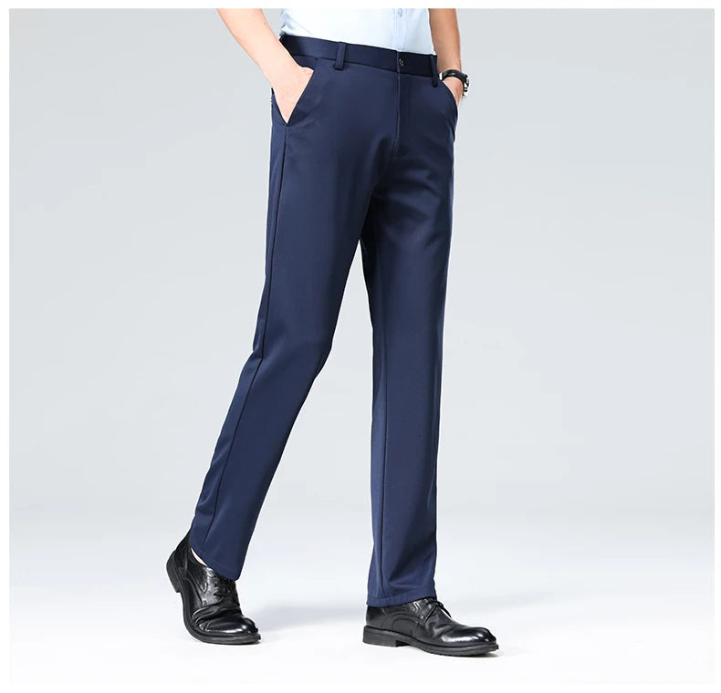 COMPRE 2 LEVE 3 | Calça Social Clássica Alfaiataria + Cinto de Brinde