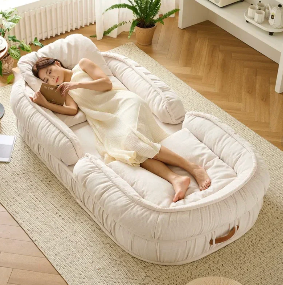 🚨 ÚLTIMAS UNIDADES: leve 2 poltronas e pague apenas 1 por R$ 119,90! Reclinável em 5 posições, macia, dobrável e perfeita para descansar ou receber visitas. Ganhe brindes exclusivos e aproveite agora — a promoção termina quando o estoque acabar! 🔥