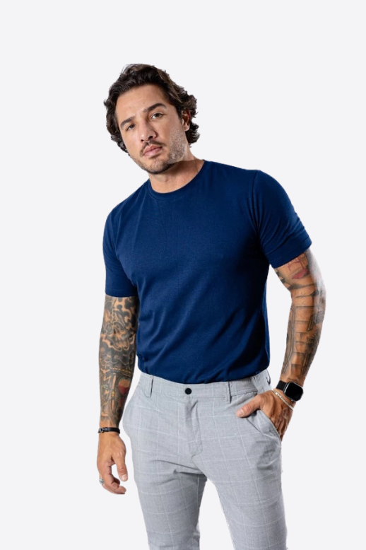 Kit com 2 Camisetas Cotton Tech Elastic