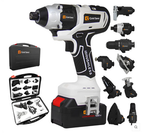 ALERTA 🚨  !!  Só Hoje por APENAS R$ 79,90 🔥🔥 [SOARFLY] Kit Ferramentas 4 em 1 - Martelete + Esmerilhadeira + Furadeira Parafusadeira +Impacto Chave | Ideal para Reformas Residenciais e Reparos Domésticos