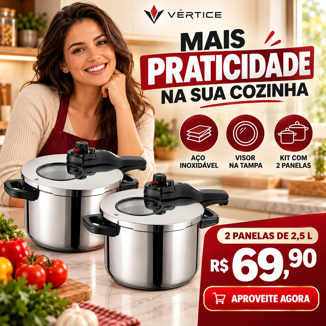 🚨 SÓ HOJE: KIT DE PANELAS COM PRESENTE EXCLUSIVO! Ganhe um Jogo de Pratos na Compra de Kits Acima de R$ 79,90!