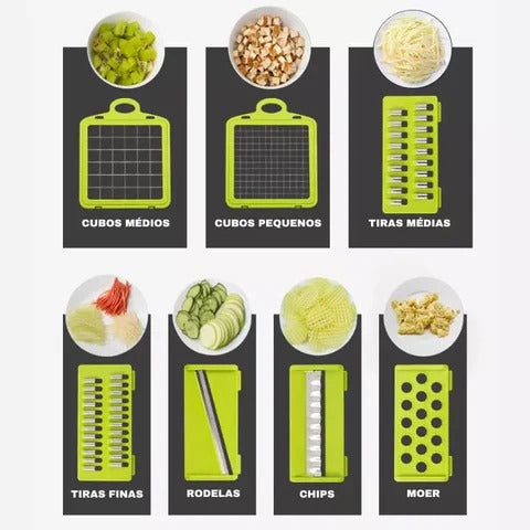 UltraChef™ – Cortador e Fatiador Multifuncional 16 em 1